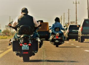 motorcycles on highway