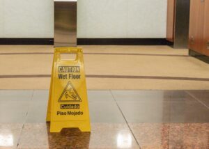 wet floor sign